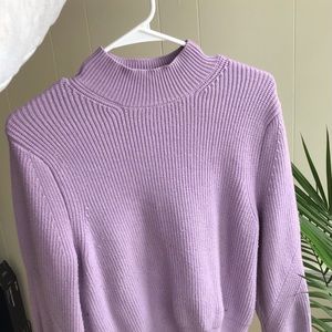 Zara Lavender/Lilac High Neck Sweater